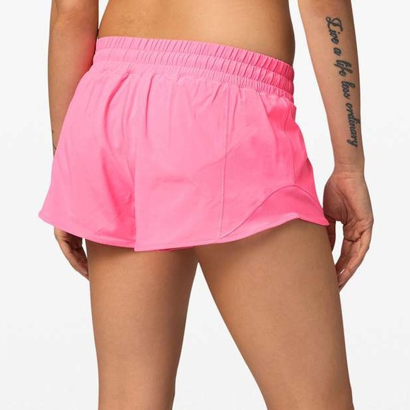 prism pink lululemon shorts